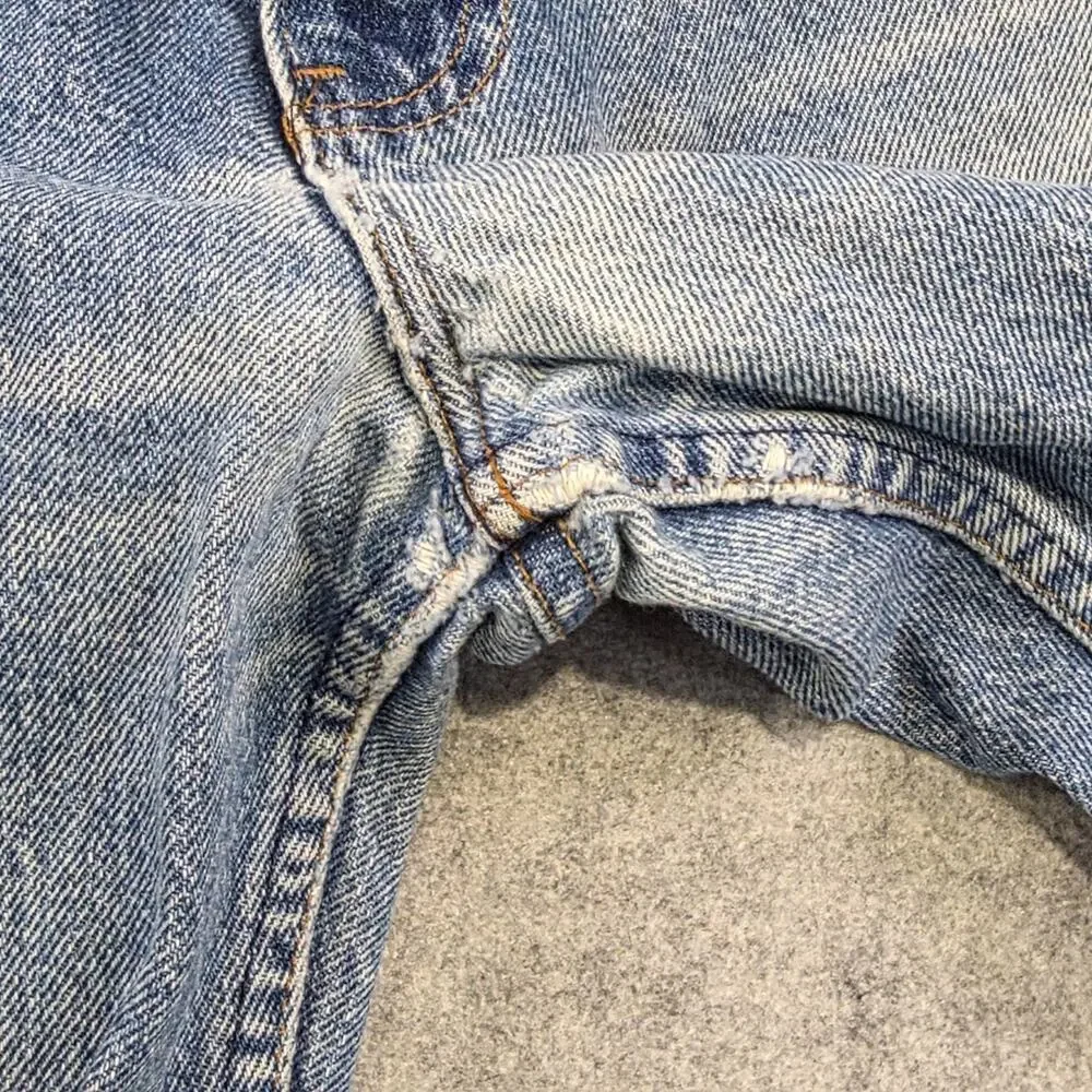 Vintage 90s Levis Jeans Mens 38x32 Straight Leg‎ Denim Orange Tab USA 40509-0215